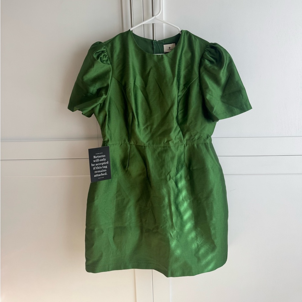 Tuckernuck Green Puff Sleeve Dress